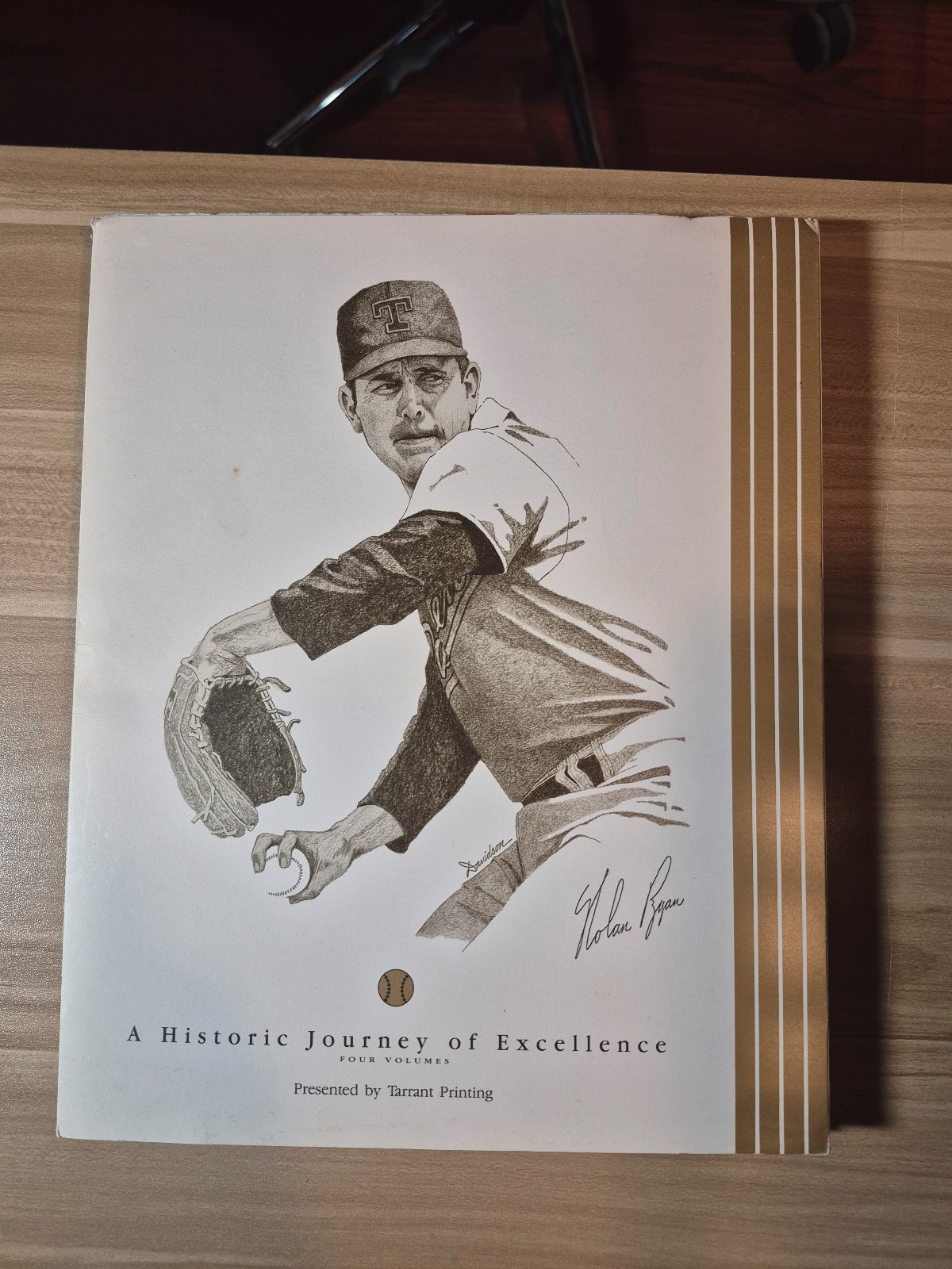 Tarrant Printing The Life and Times of Nolan Ryan Historic Baseball 4 vol set