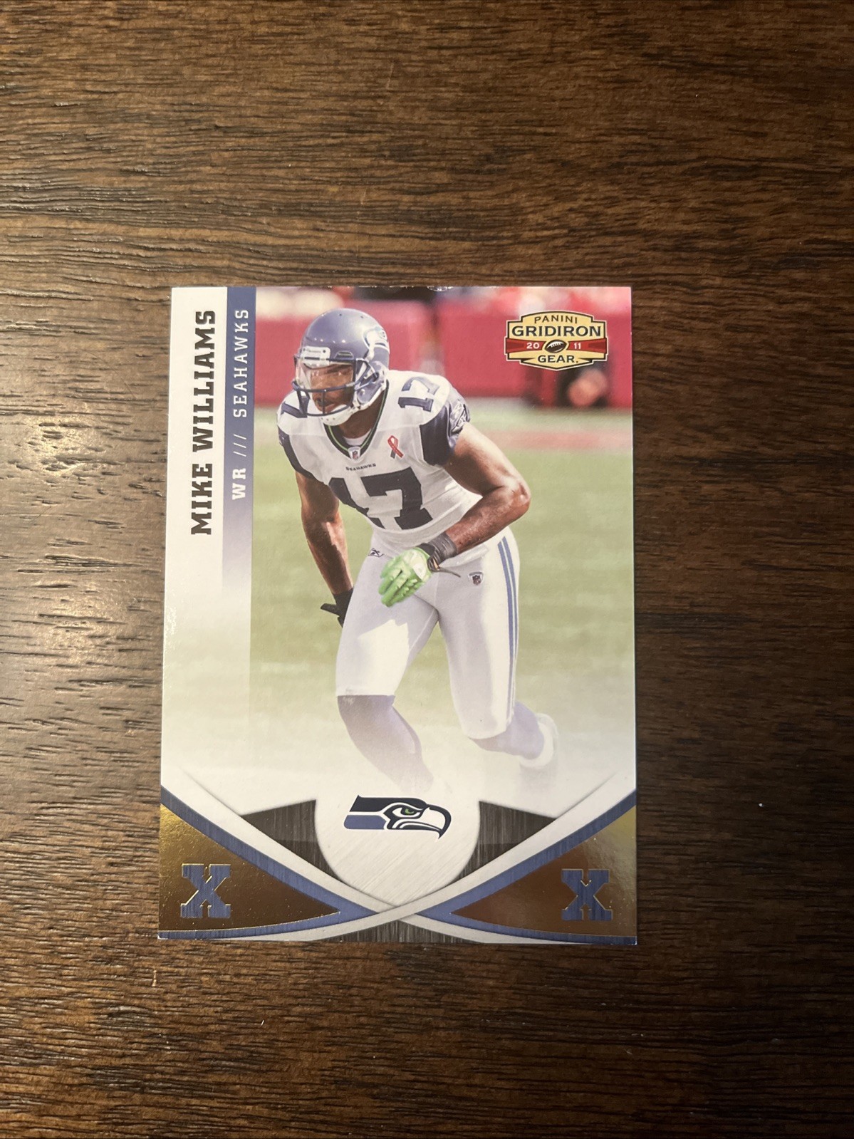 2011 Panini Gridiron Gear - Mike Williams #127 Gold Xs /100 Seattle Seahawks NFL