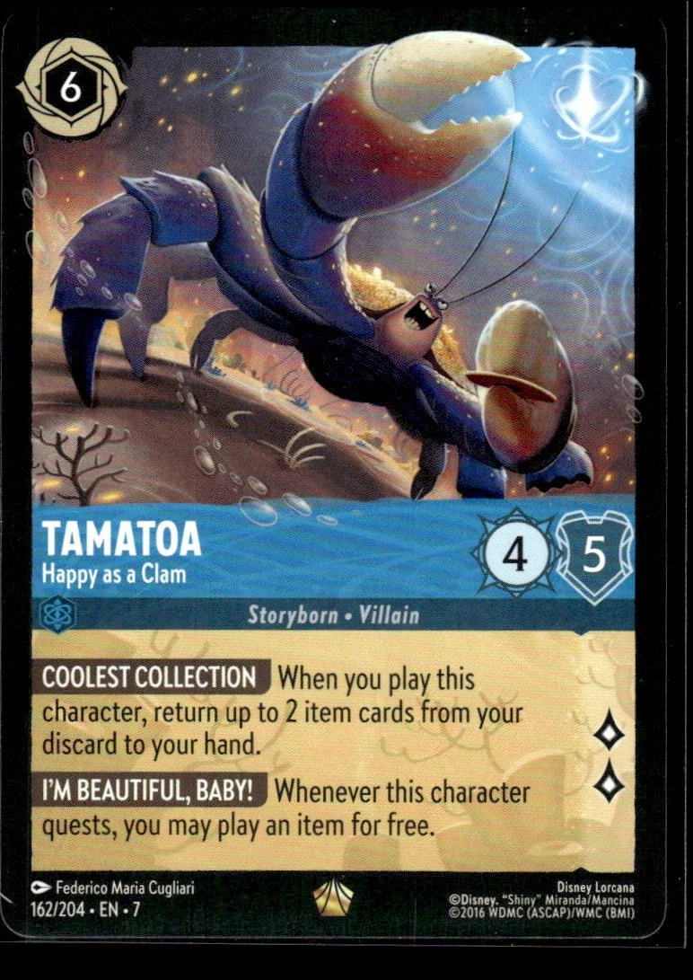 Tamatoa-Happy As a Clam 162/204 Archazia's Island for sale | eBay