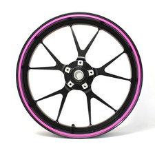 Felgenrand Stripes 7mm Neon Pink + Tool Folie Zierstreifen Motorrad Auto Felge