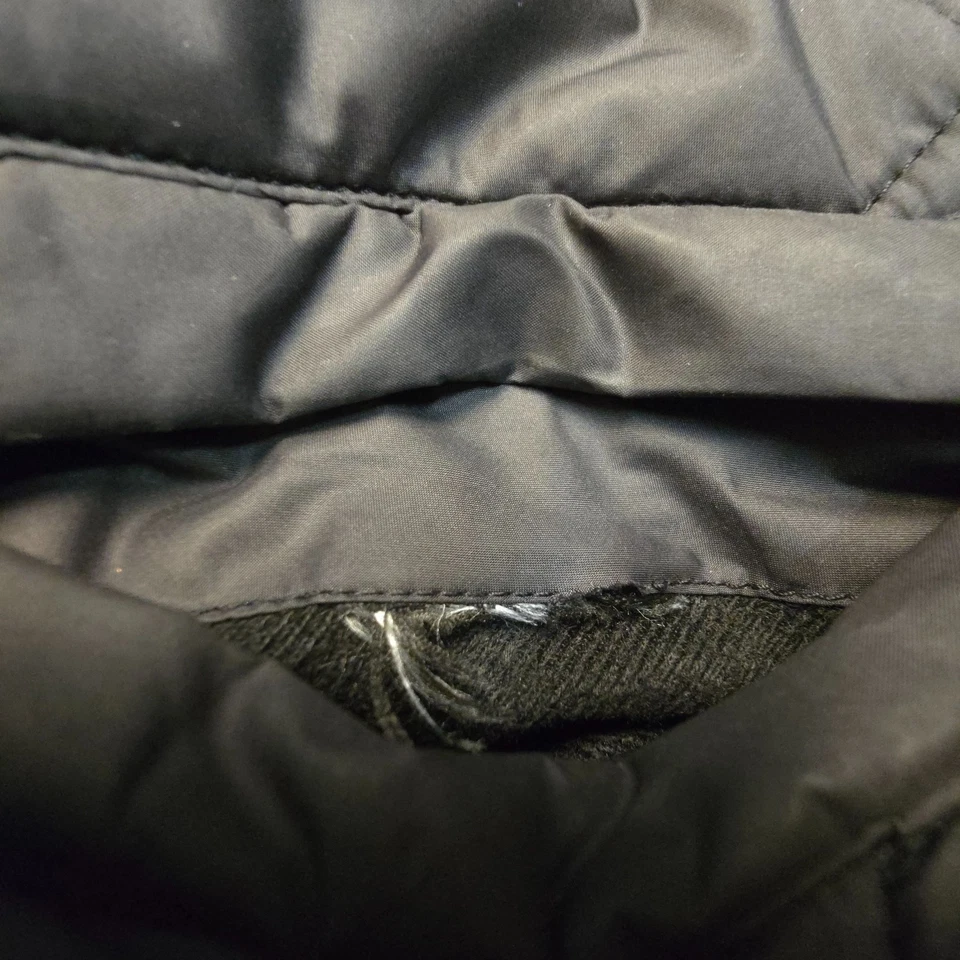 North Face Jacket kids MEDIUM Black Puffer Long Sleeve Hooded reversible Size M - Image 3 of 4