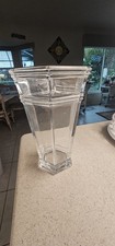Tiffany & Co. 9&rdquo; Windham Crystal Vase Hexagonal Centerpiece - Excellent