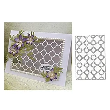 Grid Lattice Frame Metal Die Cuts, Grid Lattice Frame Cutting Dies Cut Stenci...