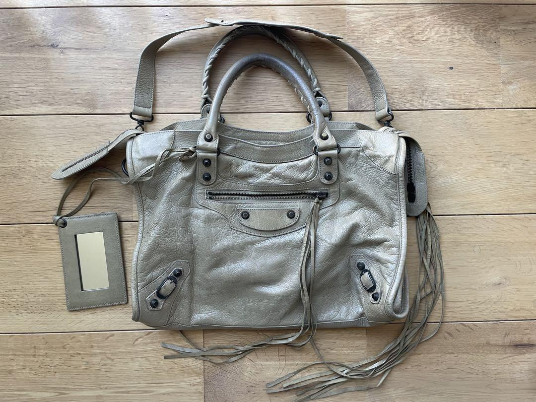 Balenciaga City Beige Bag with Fringe UsedGood Balenciaga City Beige Bag with Fringe UsedGood