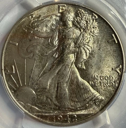 1942 Walking Liberty Half Dollar PCGS MS63 Exact Coin Imaged
