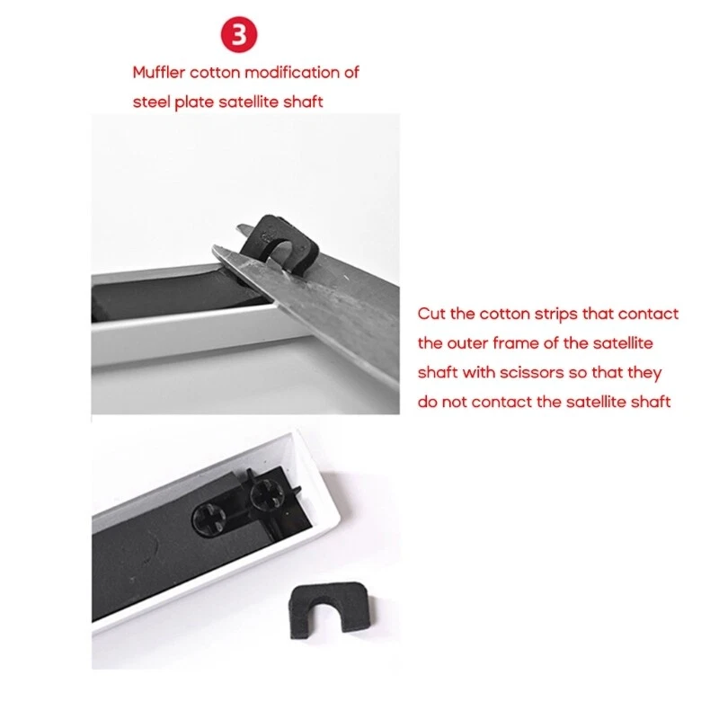Mechanical Keyboard 6.25U 7U Space Bar Mute Pads Sound Insulation Foam Upgrade