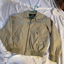 Rare Vintage Kennedy Space Center Zip Up Jacket Weatherproof Khaki Size S