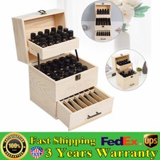 3-Tier 59-Slot Essential Oil Storage Box, Perfume Bottle Display Organizer Case