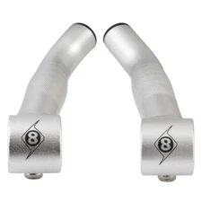 ORIGIN 8 Mountain Bicycle Bar ends-Compe-Lite Pro Pulsion Ski Bend-Silver