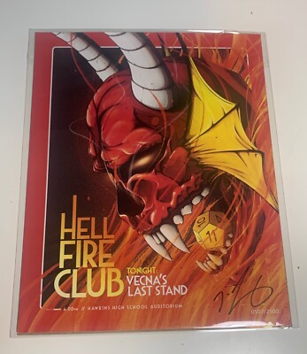 BAM BOX EXKLUSIVE STRANGER THINGS VECNAS HELL FIRE CLUB LIMITIERTE EDITION 8x10 