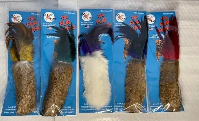 GO CAT DA FUR THING GO CAT INTERACTIVE TOYS CAT NIP KITTEN PLAY COUNT OF 5