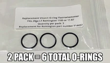 Remington 1100, 11-87, 1187 20ga LT Barrel Gas Seal, 019 Viton O-ring, QTY 6