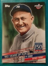 2019 TOPPS OPENING DAY 150 YEARS OF FUN TY COBB #1 DETROIT TIGERS