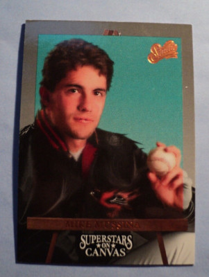 1993 Studio Superstars On Canvas Mike Mussina #4 of 10 Baltimore Orioles AT#8741