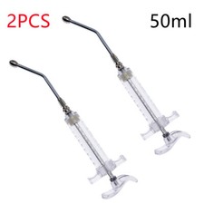 50ml Animal Feeding Syringe Manual Feeding Feeder Curved Medicine Tube Pet Bird