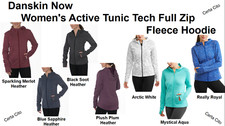 Danskin Now Women's Active Full Zip Fleece Hoodie, XS - XXXL, Multi Color