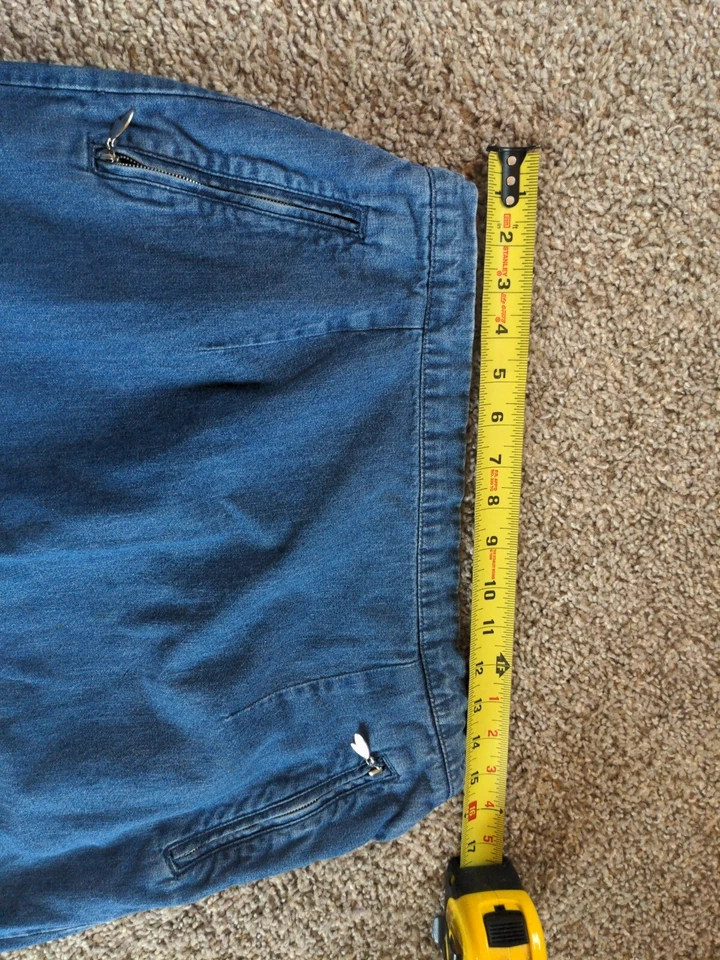 Denim Jean Skirt Womens Medium Pull On Maxi Side Slit Jaclyn Smith Sport Vintage - Image 3 of 4