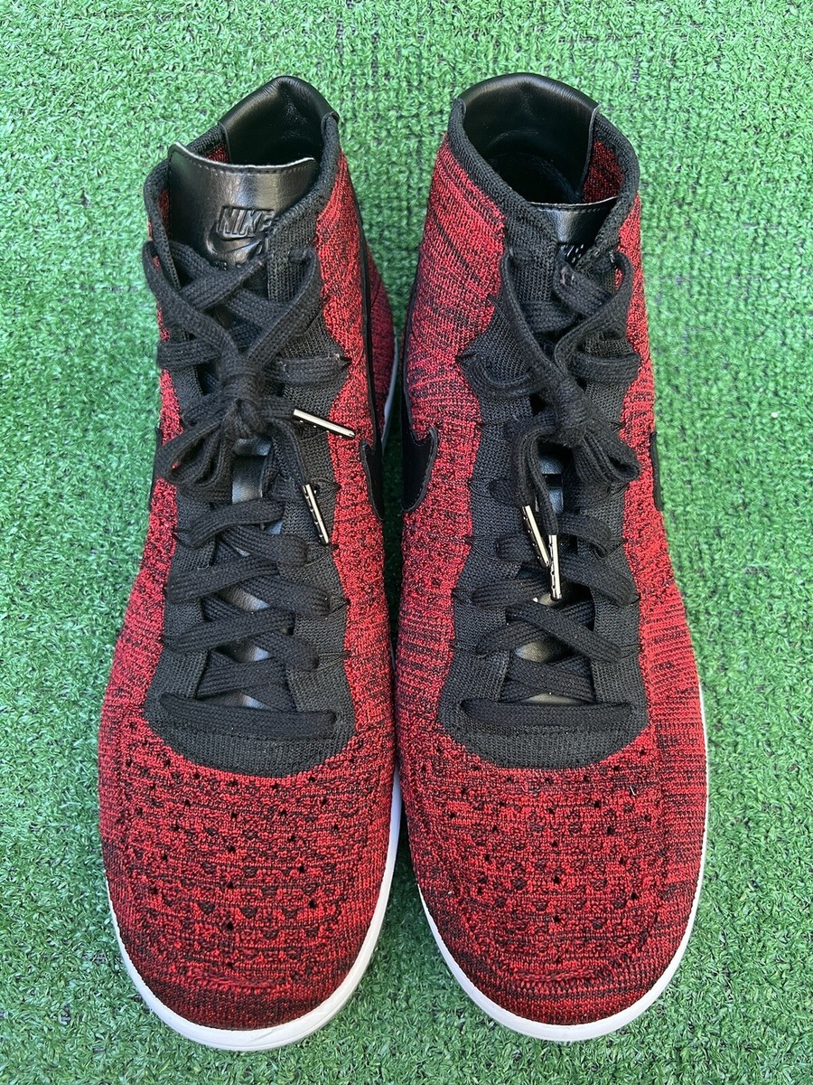 Nike Air Force Mid Ultra Flyknit University Red 2016 Mens Size
