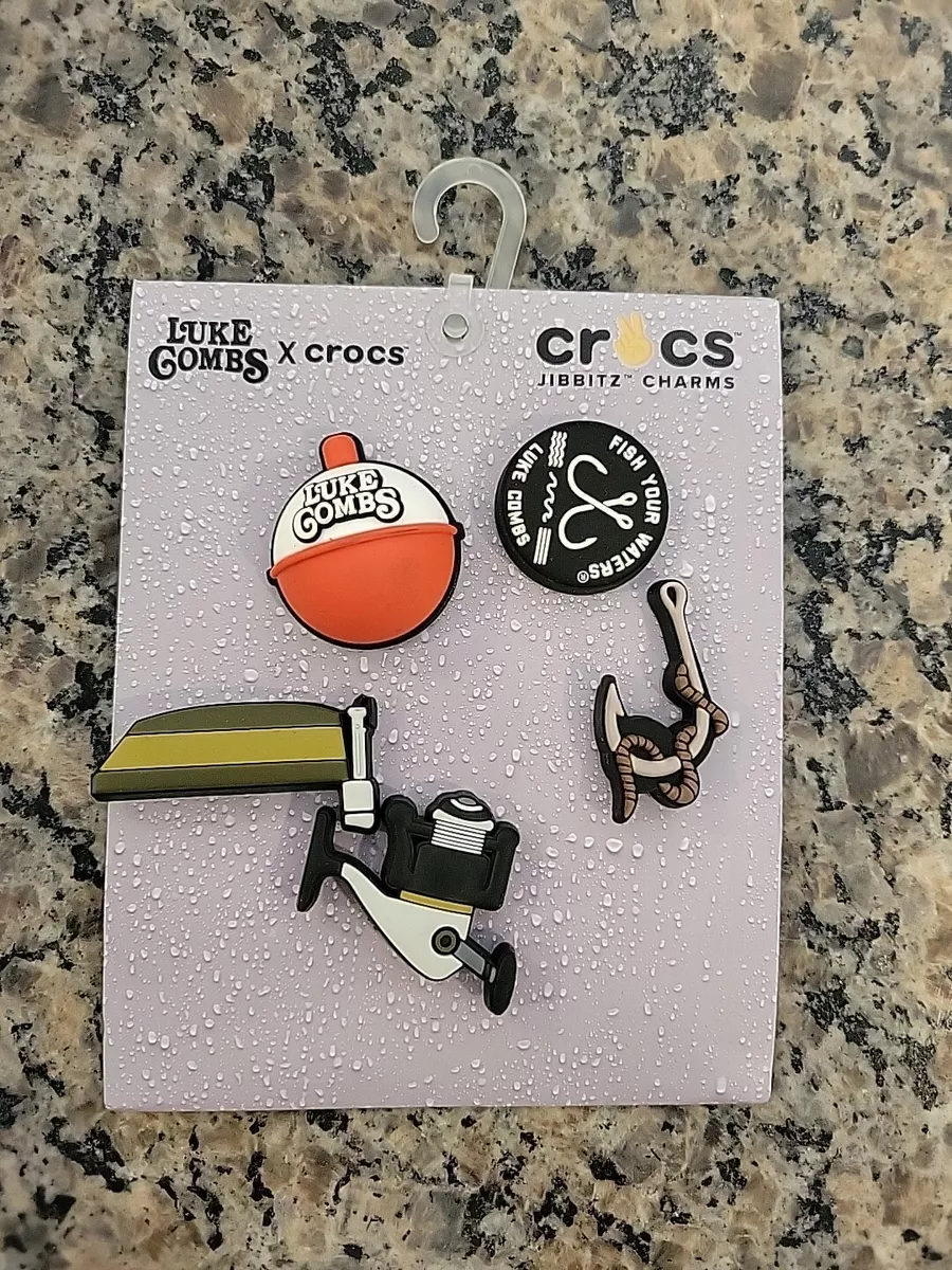 Luke Combs X Crocs “Jibbitz” Shoe Charms- Country Inspired Fishing Themed