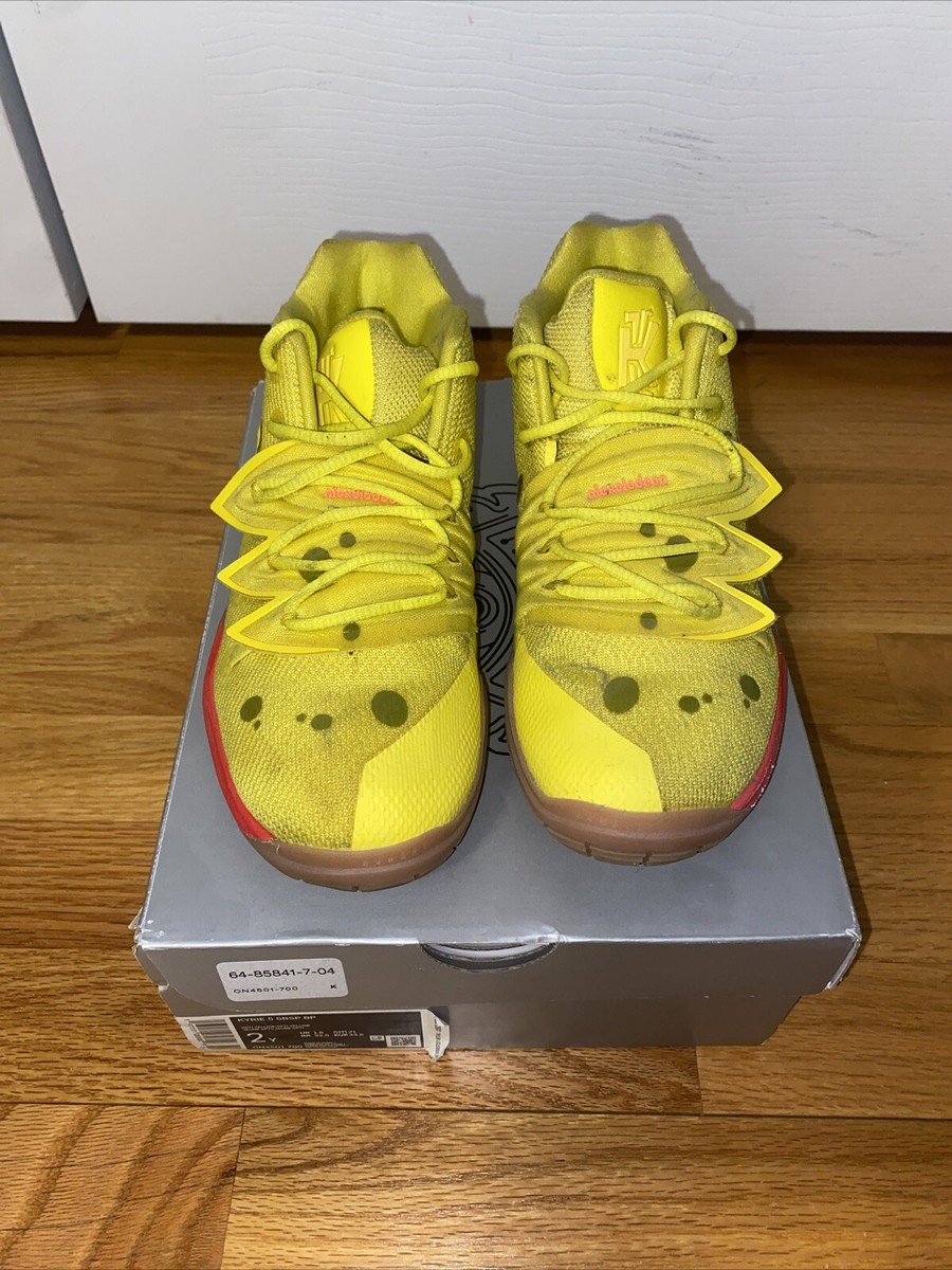 Size 2Y- Nike Kyrie 5 x SpongeBob SquarePants (Ps) FREE SHIPPING