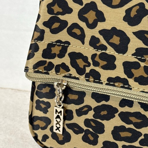 NWT Vintage Y2K 00’s Maxx Nylon Animal Print Crossbody Silver Tone Hardware - Picture 2 of 6