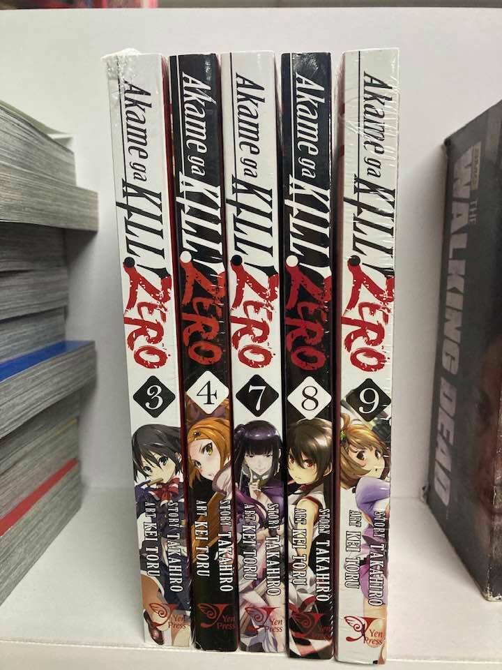 Akame ga KILL! ZERO VOL 3,4,7,8,9,Manga (5 Books) Author: Takahiro