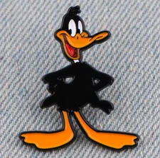 DAFFY DUCK enamel pin - lapel brooch cartoon - FREE SHIPPING