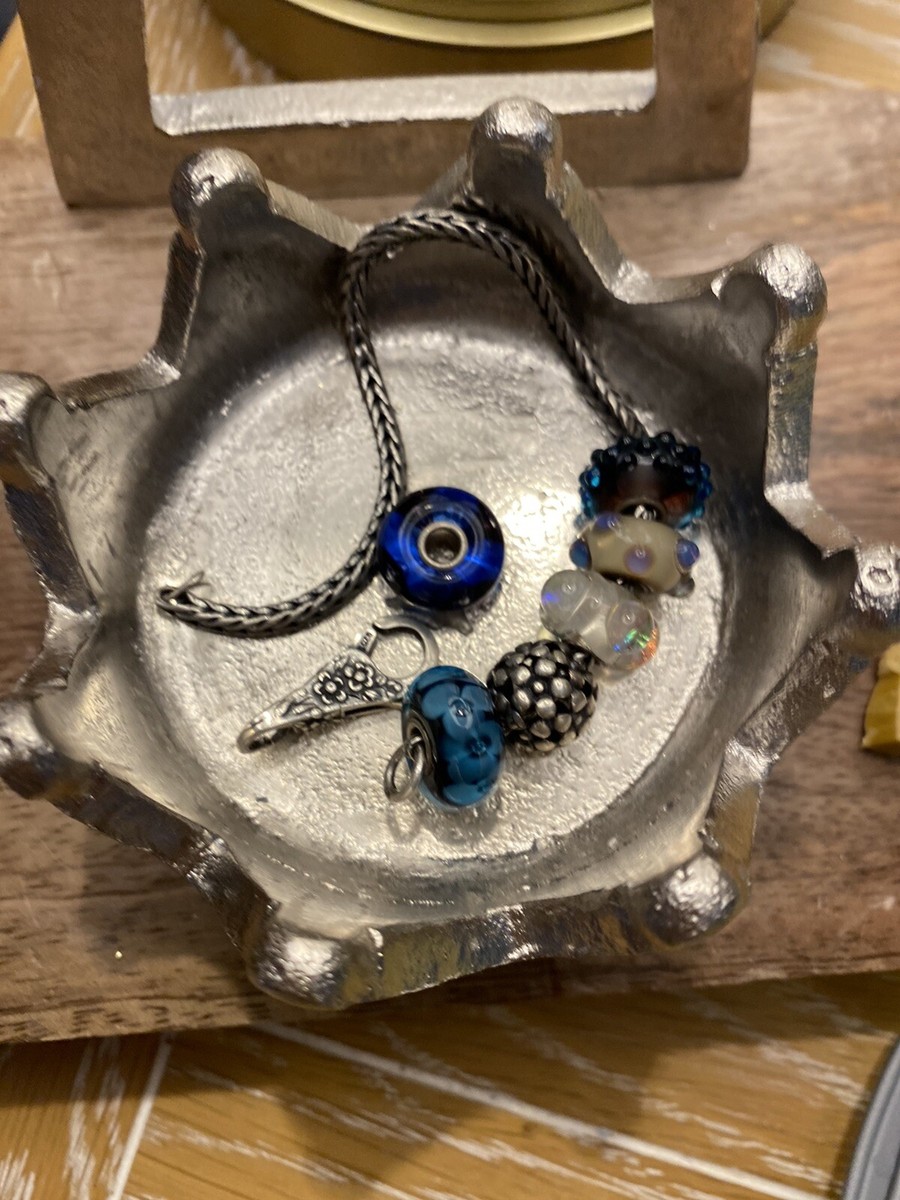 trollbeads bracelet with beads all retired very rare! never worn