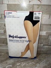 Body Wrappers Footed Tights A30X, White, ADULT L/XL