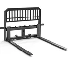 Skid Steer Tractor 45" Frame 48" Blades Quick Tach Pallet Fork Attachment 4000LB