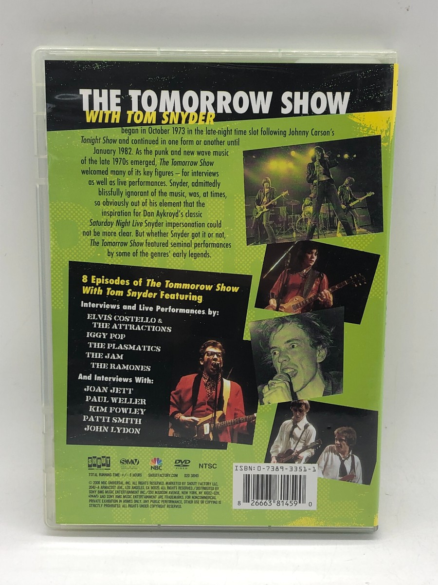 【激レアDVD】THE TOMORROW SHOW/PUNK&NEW WAVE The Tomorrow Show w/ Tom Nyder: Punk & New Wave Used 2-Disc DVD
