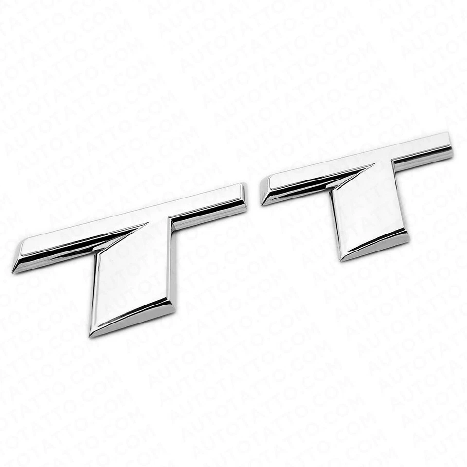 Placa de identificación trasera cromada 16-25 Audi TT OEM emblema maletero insignia deportivo Foto 2 de 4