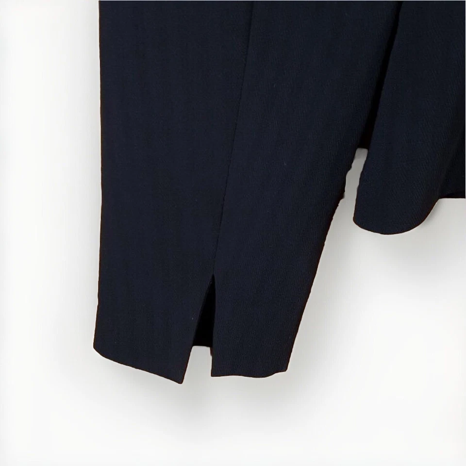 MAX MARA Blazer Jacket Womens Sz 4 Small Black Short Button Lined - Image 3 of 4