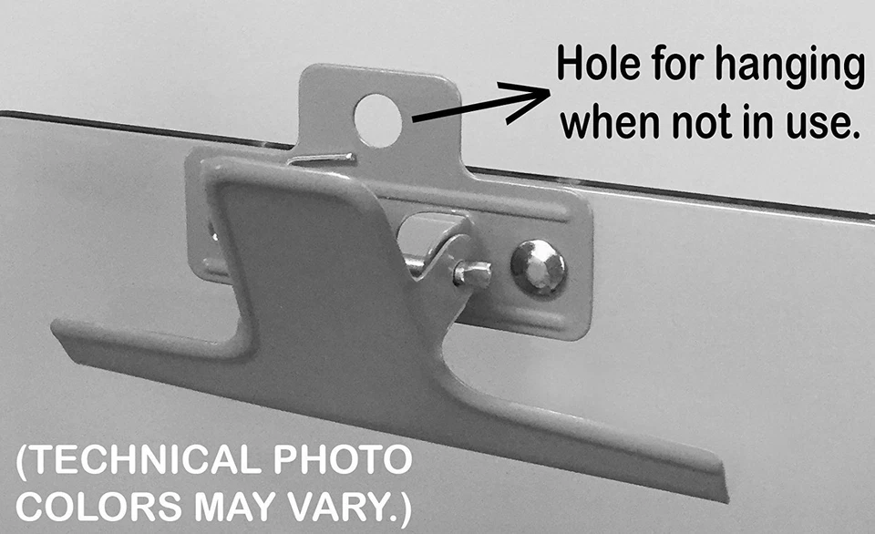 Acrimet Clipboard Memo Size 9 1/8" X 6 1/4" Premium Metal Clip (Pink) 6 Pack - Image 4 of 4