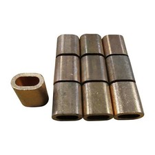 Copper Ferrules 6MM X10 (Oval Crimping Sleeves for Stainless Wire Rope)
