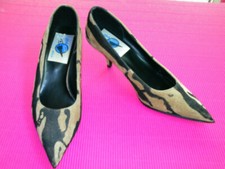 TRENDY HIGH HEEL PUMPS # ANIMAL WILDLIFE PRINT # GRÖßE 4 # NEU