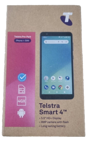 NEW Telstra Essential Smart 4 4GX 5.5" HD 32GB 8MP VoLTE Blue Tick Android Phone - Picture 2 of 8