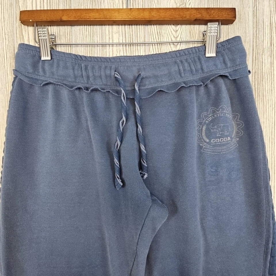 Pantalones deportivos Cocoa auténticos vintage para mujer M azul gráfico suave ocio salón Foto 3 de 4