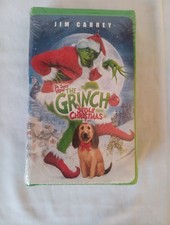 VHS Dr Seuss How the Grinch Stole Christmas Jim Carrey Vintage 2002