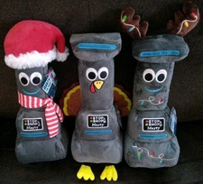 🤖 SET OF 3 "HOLIDAY " Festive Stop & Shop "MARTY" The Robot Collectible Plush