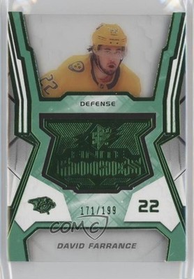 2021-22 SPx Finite Rookies Green 171/199 David Farrance #F-11 RC 01ks