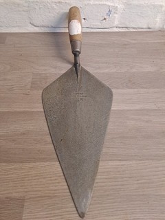 12” WHS Hunt&Sons Brades Wide Heel Vintage Brick Trowel