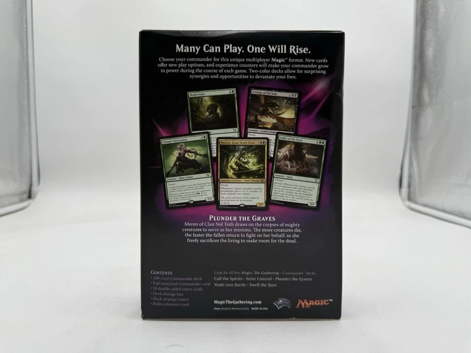 Magic: the Gathering Commander Plunder the Graves 100 Card Deck w/Oversized Card - Image 3 of 4
