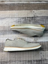 Cole Haan Zerogrand Stitchlite Gray Knit Wingtip Oxford Shoes C35111 Mens 11 M