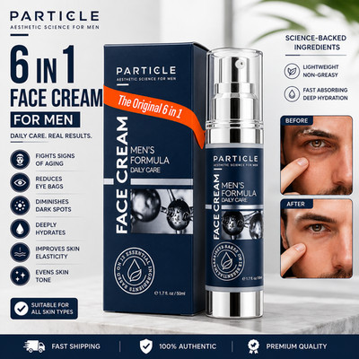 Particle Face Cream For Men 6 In 1 Anti Aging Cream Fights Eye Bags Dark Spots