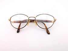  VTG Fendi Eyeglasses, Frames Only, Amber F40 GEP Tort/Gold, 52-18-135, Italy