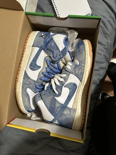 Nike SB Dunk High Carpet Company Co. Habibi blau gelb Größe 10 CV1677-100