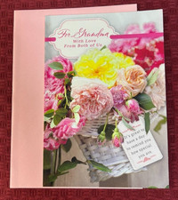 Happy Mother's Day Greeting Card Envelope Grandma From Both of Us
