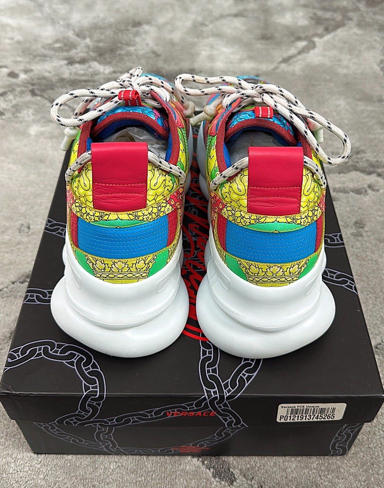 Authentic Versace Baroque Print Chain Reaction Me… - image 6