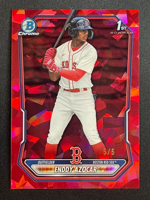 ENDDY AZOCAR 5 /5 1ST RED 2026 BOWMAN CHROME SAPPHIRE #BCP-23 BOSTON RED SOX 1